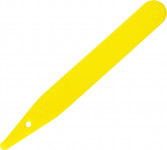 Jmenovka zapichovací L 5 žlutá 12x1,4 cm rovná - 100 ks - VÝPRODEJ