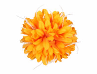 Chryzantéma KVĚT ZDOBENÍ umělá oranžová 14cm - VÝPRODEJ