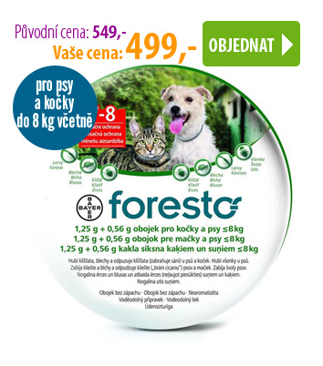Foresto - nejpoužívanější antiparazitikum letošního roku